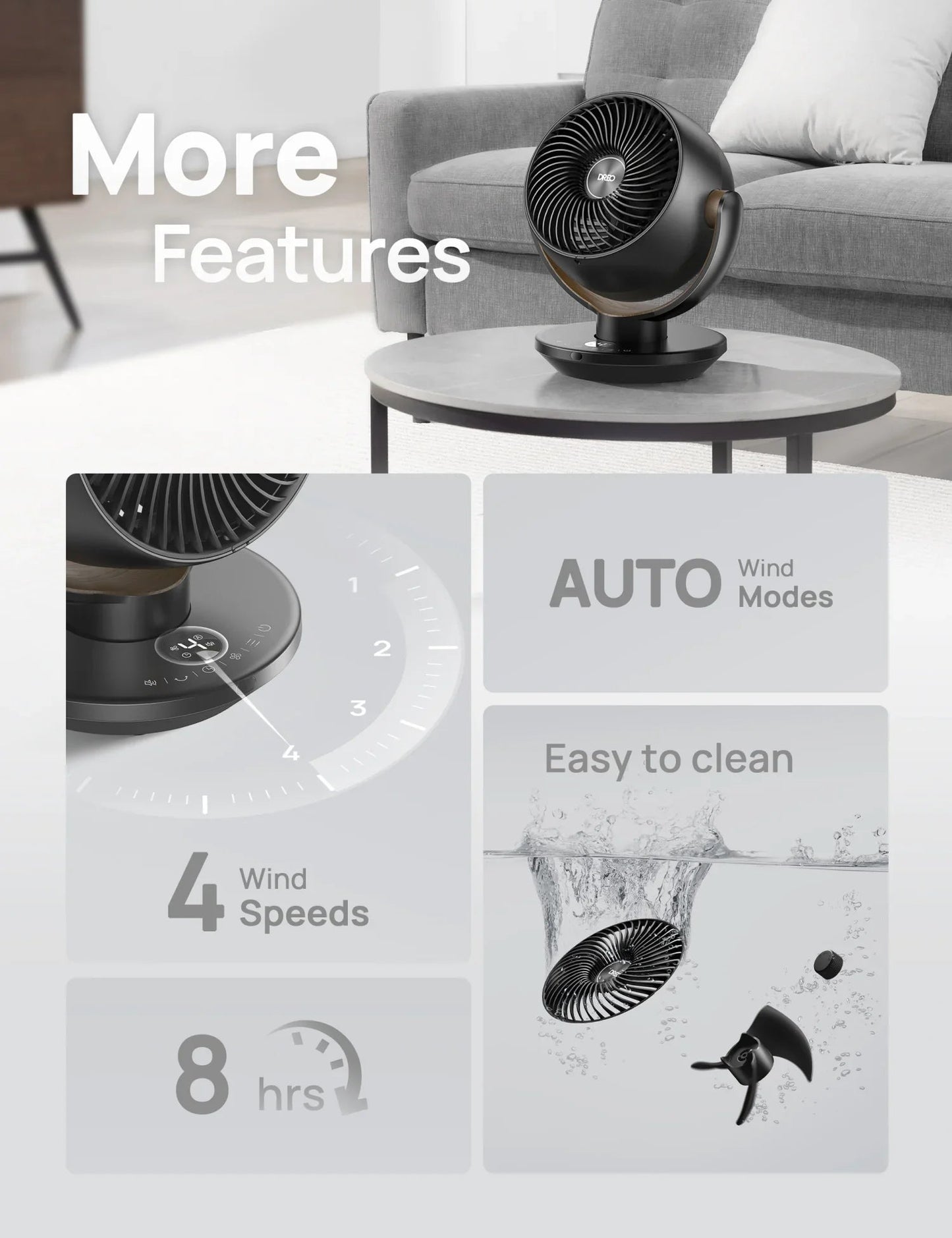 TurboPoly™ Table Fan 315 - DREO